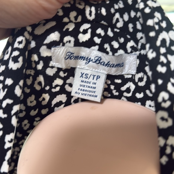 Tommy Bahama Black and White Halter Dress - Picture 6 of 7